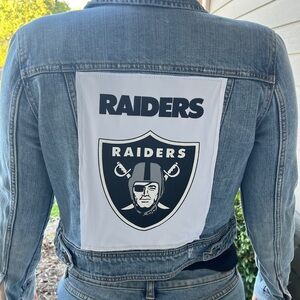 Las Vegas Raiders Jean Jacket size Small S